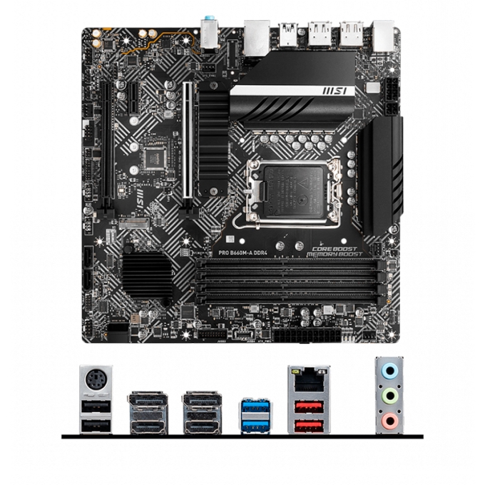 MSI PRO B660M-A DDR4, Intel B660, LGA1700, DDR4, 2 x HDMI, 2 x DP, LAN, M-ATX / MSI