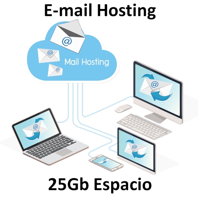 Hosting Email Corporativo Profesional - 25Gb espacio / 1 usuario / CompuMarket