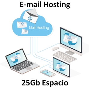 Hosting Email Corporativo Profesional - 25Gb espacio / 1 usuario