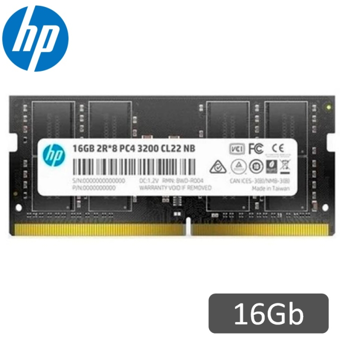 Memoria RAM HP 16Gb SODIMM 3200 MHz - Laptop / HP