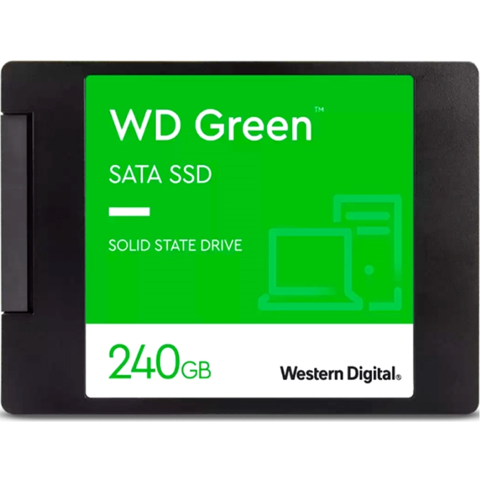 Disco Duro Solido SSD Western Digital Green 240GB, WDS240G3G0A, SATA 6Gb/s, 2.5pulgadas, 7mm - Interno / Western Digital