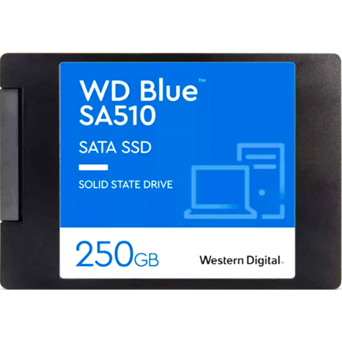 Disco Duro Solido SSD Western Digital Blue 250Gb SA510 SATA 6Gb/s, 2.5pulgadas, 7mm - Interno / WESTERN DIGITAL