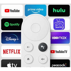Adaptador Smart TV Google Chromecast HD con Control Remoto - Peliculas, Series y Television en vivo por Internet en 1080p HD IPTV. Accede a contenido de Netflix, Amazon, Disney y muchos otros. Similar a Amazon Fire Stick y Roku