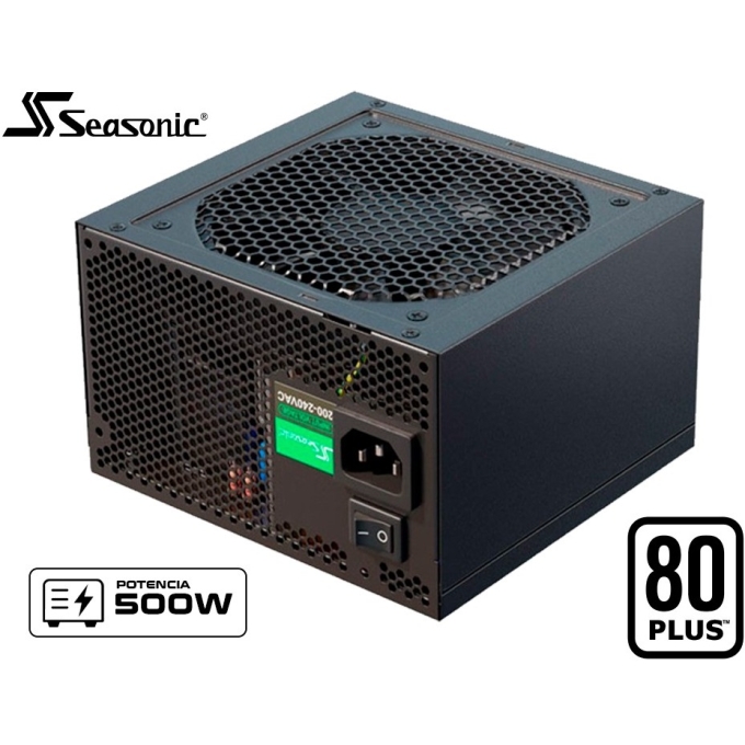 Fuente de Poder Seasonic A12 600W 80PLUS White (SSR-600RA) / Seasonic