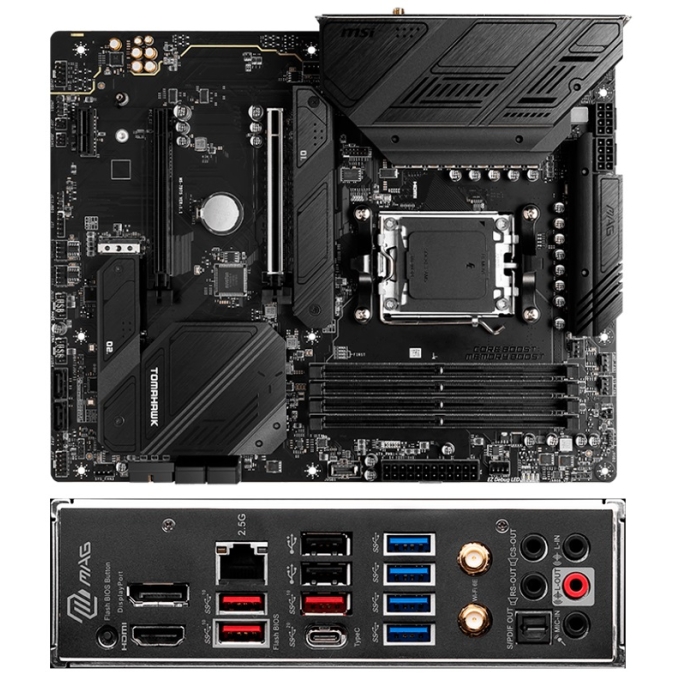 Placa Madre Mainboard MSI MAG B650 TOMAHAWK WIFI, Socket AMD AM5, ATX / MSI