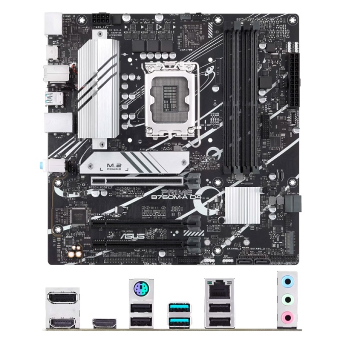 Placa Madre Mainboard ASUS Prime B760M-A D4, Chipset Intel B760, LGA1700, mATX / ASUS