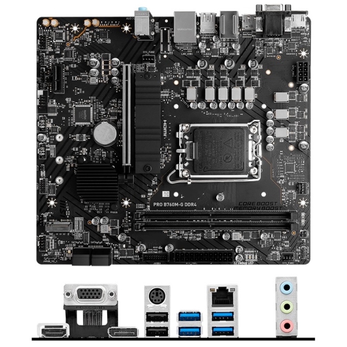 Placa Madre Motherboard Gigabyte B760M DS3H DDR4 (rev. 1.0), Chipset Intel B760, LGA1700, mATX / MSI