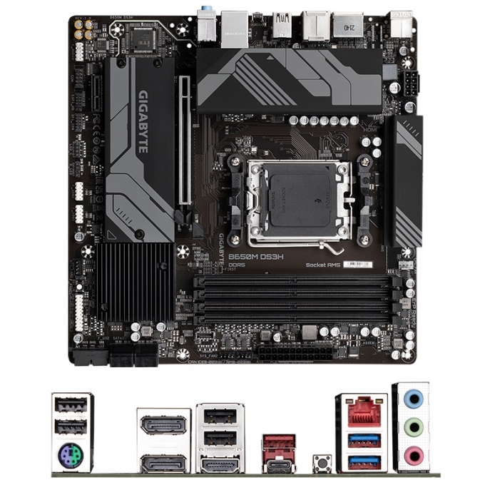 Placa Madre Mainboard Gigabyte B650M DS3H, Chipset AMD B650, Socket AMD AM5, mATX DDR5 / Gigabyte