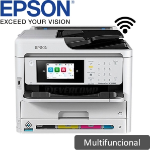 Impresora Multifuncional Epson WorkForce Pro WF-C5810, Imprime / Escanea / Copia / Fax / LAN / WiFi