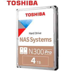 Disco duro Toshiba N300, 4TB NAS, SATA 6.0Gb/s, 7200rpm, 256MB Cache, 3.5.