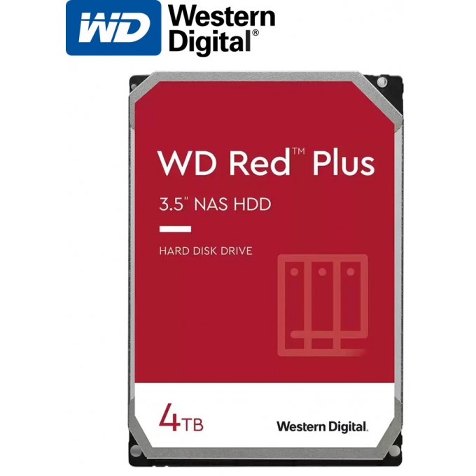 Disco duro Western Digital Red Plus WD40EFPX, 4TB, SATA, 5400rpm, 3.5pulgadas, Cache 256MB / Western Digital