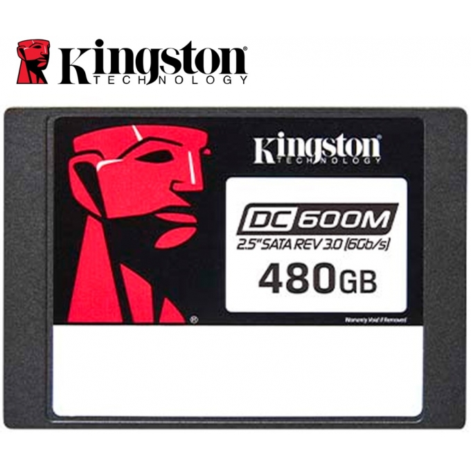 Disco Duro Solido Kingston DC600M 480GB, SATA Rev. 3.0 (6Gb/seg), 2.5pulgadas interno / KINGSTON