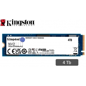 Disco Duro Solido SSD Kingston NV2 NVMe PCIe 4.0 4000GB (4TB) (SNV2S/4000G) M.2 2280 - Interno
