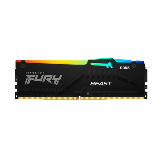 Memoria Kingston Fury Beast 16GB DDR5-5600MHz PC5-44800 CL40, 1.25V, 288-Pin, XMP 3.0, RGB / Kingston