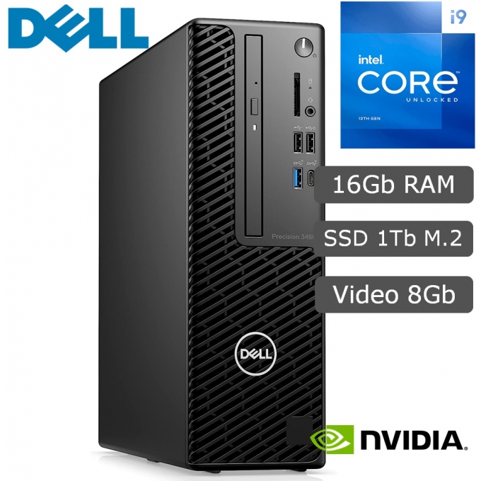 Workstation DELL Precision SFF 3460, Intel i9-12900 2.40/5.10GHz ...