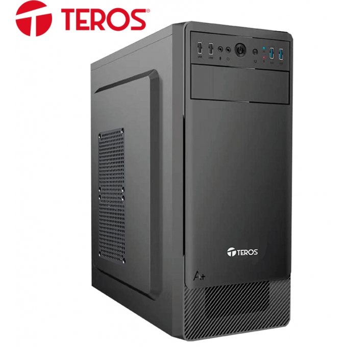 Case Teros TE1074N, Mid Tower, ATX, 250W, USB 3.0 / 2.0, Audio, Negro. / TEROS