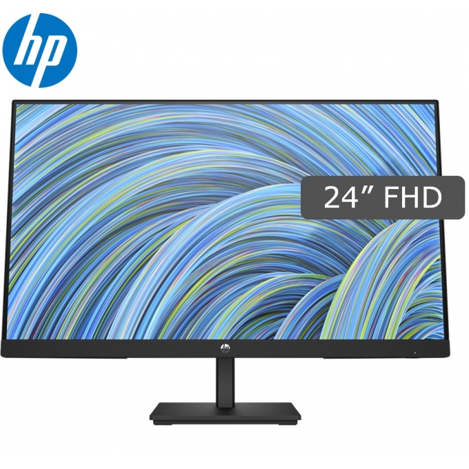 Monitor HP P24v G5, 23.8pulgadas FHD 1920x1080 75Hz VA, HDMI / VGA, Color Negro / HP
