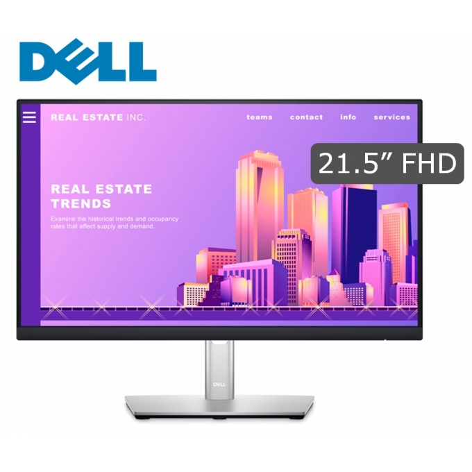 Monitor Dell P2222H 21.5pulgadas FHD LED (1920x1080@ 60Hz) IPS, VGA/HDMI/DP/USB, Anti-Glare. / DELL