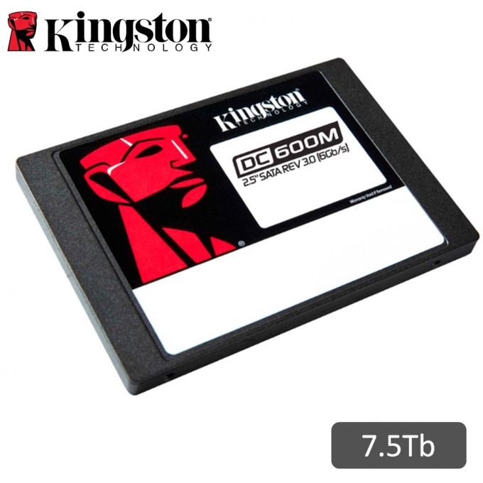 Disco Duro Solido SSD Kingston DC600M 7.5Tb (7680Gb), SATA Rev. 3.0 (6Gb/seg), 2.5pulgadas interno / Kingston