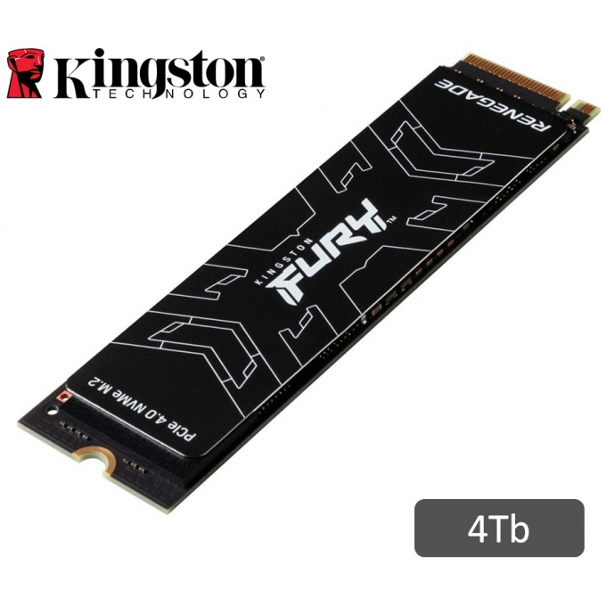 Disco Duro Solido SSD Kingston FURY Renegade 4Tb, M.2 2280 PCIe 4.0 x4 NVMe / Kingston