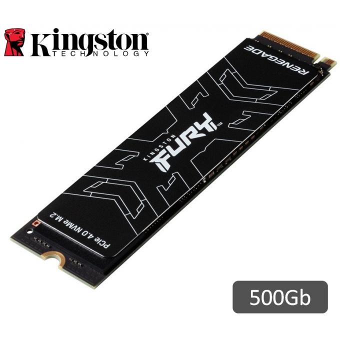 Disco Duro Solido SSD Kingston FURY Renegade 500GB, M.2 2280 PCIe 4.0 x4 NVMe / Kingston