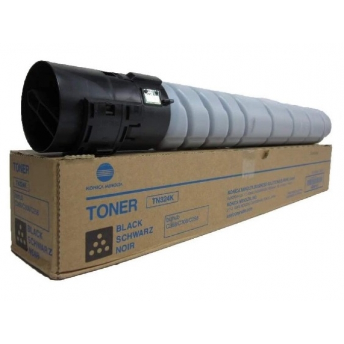 Toner Konica Minolta TN-324K A8DA190 Negro Original Bizhub C258, C308, C368 / Konica Minolta