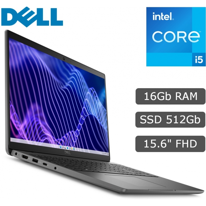 Laptop Dell Latitude 3540, Core i5-1335U 4.6GHz, Memoria RAM 16Gb DDR4-3200MHz, Disco Solido 512Gb SSD M.2, Pantalla 15.6pulgadas FHD IPS, Windows 11 Pro / Dell