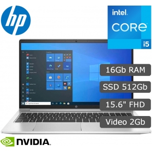 Laptop HP ProBook 450 G9, Core i5-1235U 4.40GHz, Memoria RAM 16Gb DDR4-3200MHz, Disco Solido 512Gb SSD M.2, Video NVIDIA MX570 2Gb, Pantalla 15.6 FHD UWVA