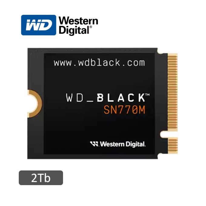 Disco Duro Solido SSD Western Digital Black SN770M NVMe 2TB M.2 2230 PCIe Gen4 x4 interno / Western Digital Black