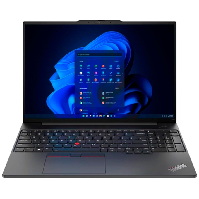 Laptop Lenovo ThinkPad E16 Gen 1, Core I5-1335U 1.3/4.6GHz, Memoria RAM 16Gb DDR4-3200, Disco Solido 512Gb SSD M.2 2242 PCIe 4.0x4 NVMe, Pantalla 16pulgadas WUXGA IPS, Win11 Pro / LENOVO