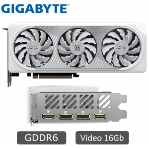 Tarjeta de video Gigabyte GeForce RTX 4060 Ti AERO OC 16G, 16GB GDDR6, PCI-E 4.0