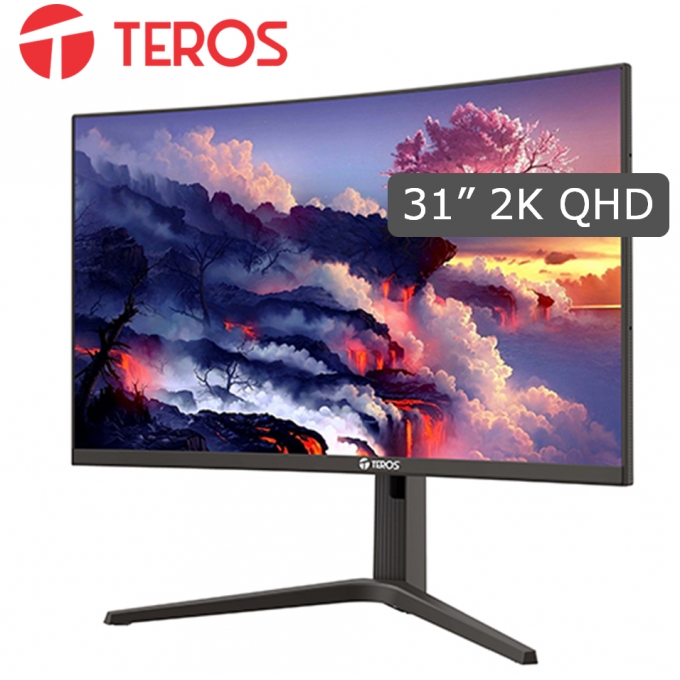 Monitor Gaming Teros Curvo TE-3214G, 31.5pulgadas 2K QHD, 2560 x 1440, HDMI / 
 DisplayPort / FREESYNC Gamer / TEROS