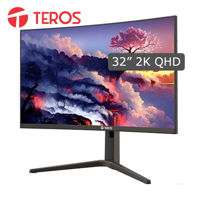Monitor Curvo Gaming Teros TE-3210G, 32pulgadas, 2K QHD, 2560 x 1440, HDMI / DisplayPort/FREESYNC / TEROS