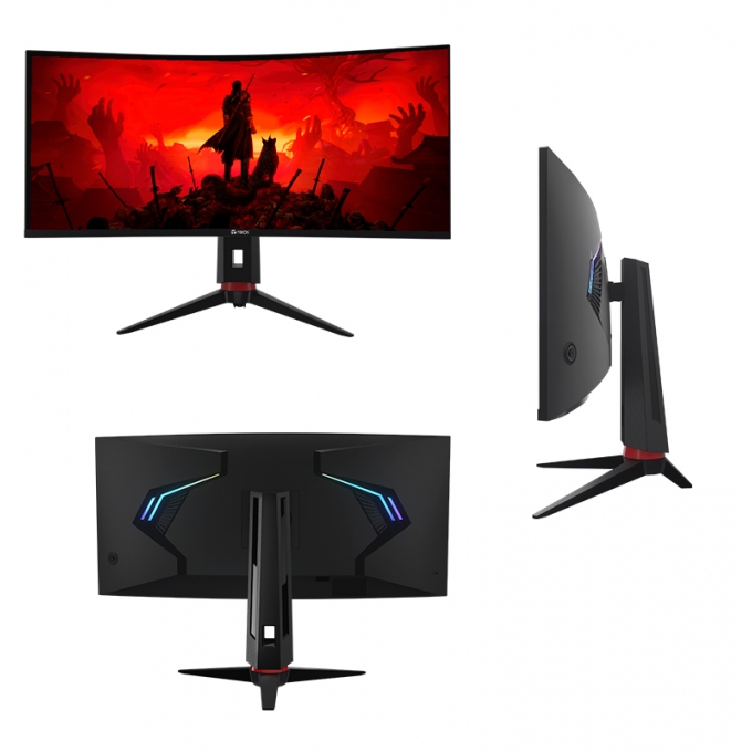 Monitor Teros TE-3410G, 34pulgadas VA UWQHD Curvo, 165 Hz, 3440x1440, WQHD, HDMI / DisplayPort UltraWide / TEROS