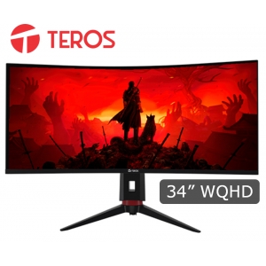 Monitor Teros TE-3410G, 34 VA UWQHD Curvo, 165 Hz, 3440 x 1440, WQHD, HDMI / DisplayPort