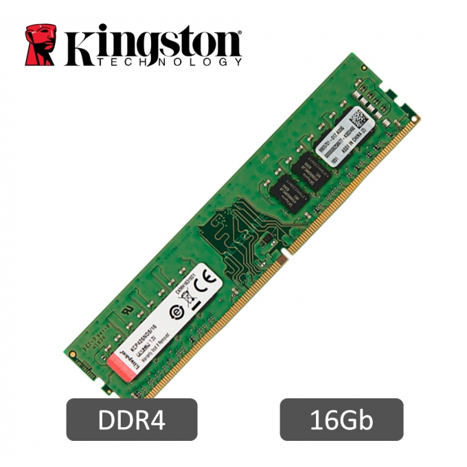 Memoria Kingston KCP426ND8/16, 16GB, DDR4, 2666 MHz, PC4-21300, DIMM, CL-19, 1.2V / KINGSTON