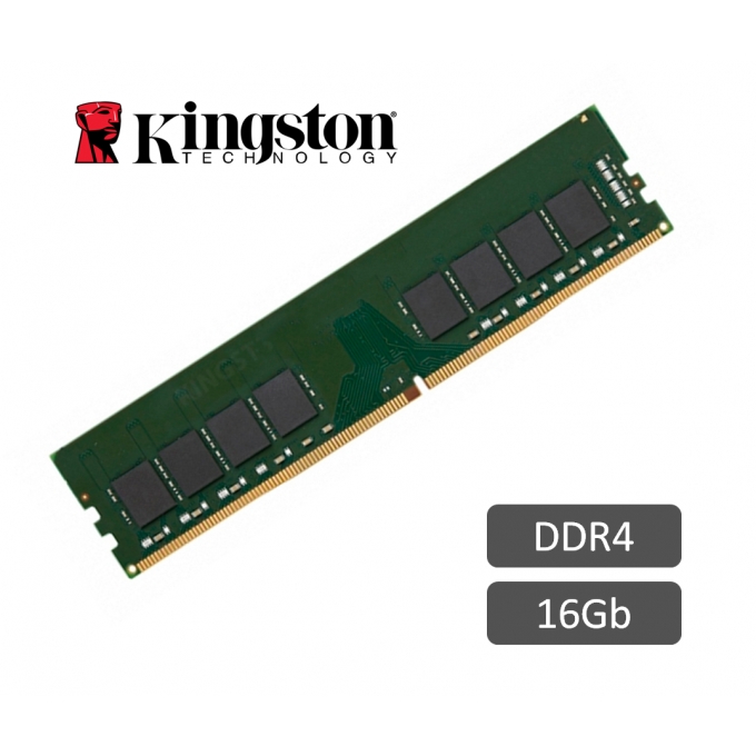 Memoria DIMM Kingston, 16GB DDR4-3200MHz PC4-25600, CL22, 1.2V, 288-Pin, Non-ECC / KINGSTON