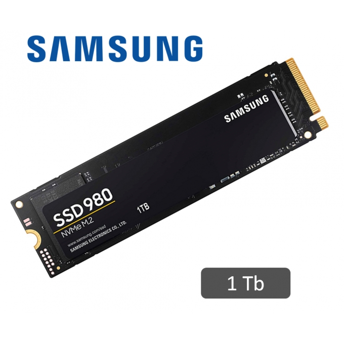 Disco Duro Solido Samsung 980 1TB SSD M.2 2280, PCIe Gen 3.0 x4, NVMe 1.4 / SAMSUNG