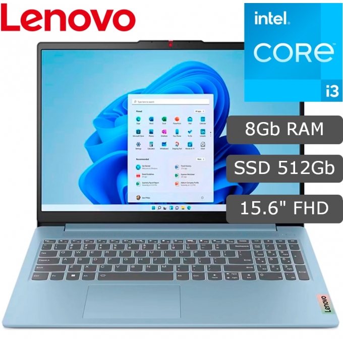 Laptop Lenovo IdeaPad Slim 3 15IAN8, Core i3-N305 1.8/3.8GHz, Memoria ...