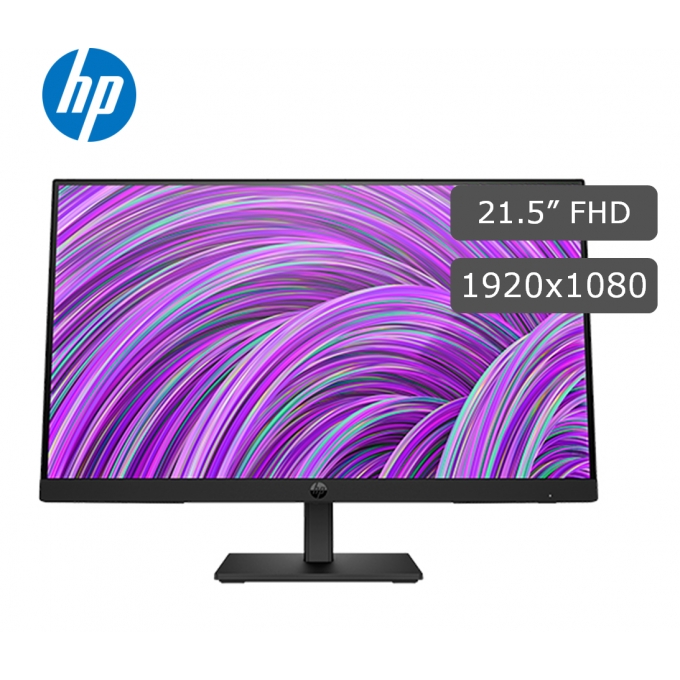 Monitor HP P22h G5, Pantalla 21.5pulgadas FHD IPS (1920x1080), HDMI / VGA / DP / Parlantes 2 x 2 W / HP