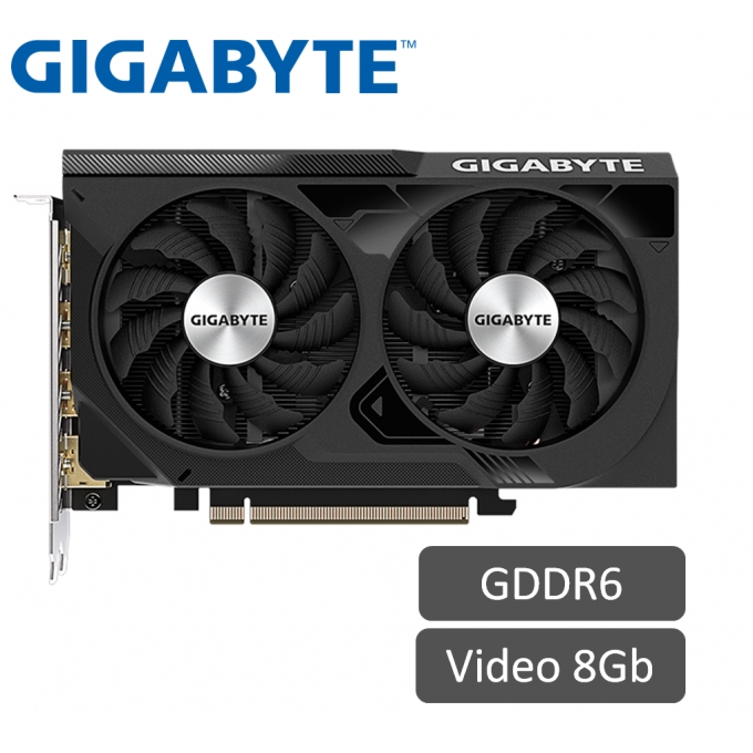 Tarjeta de video Gigabyte GeForce RTX 4060 WINDFORCE OC 8G, 8GB GDDR6, PCI-E 4.0 / GIBABYTE