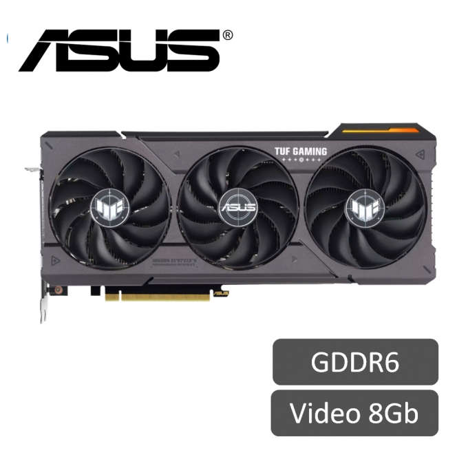 Tarjeta de video ASUS TUF Gaming GeForce RTX 4060 Ti 8GB GDDR6 OC Edition , PCI-E 4.0 / ASUS