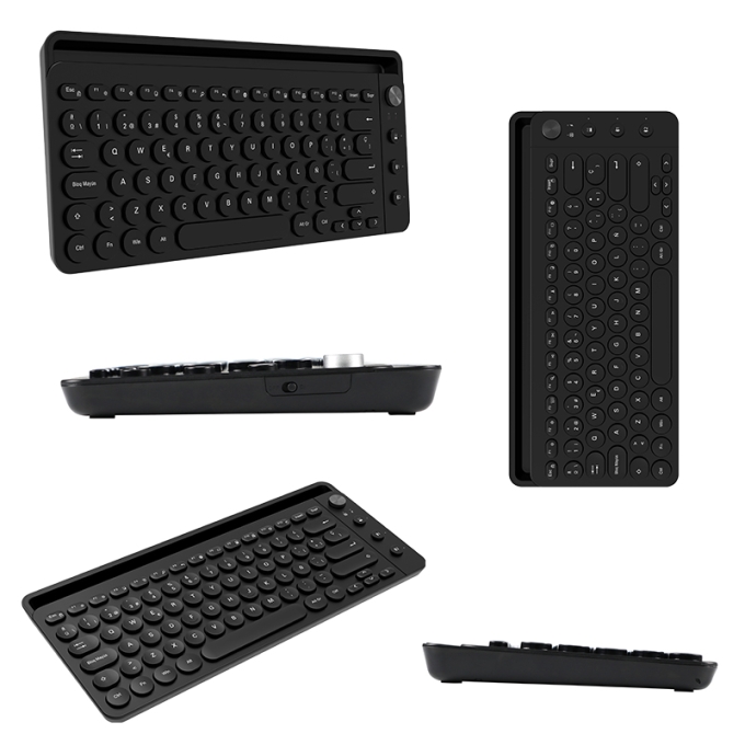 Teclado, Teros, TE-4064, Inalambrico, 2.4GHZ + BT 3.0 + BT 5.2, 80 Teclas, Negro / TEROS