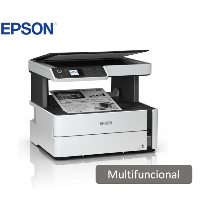 Impresora Multifuncional de tinta Epson EcoTank ET-M2170, imprime/escanea/copia, USB/LAN/WiFi. / EPSON