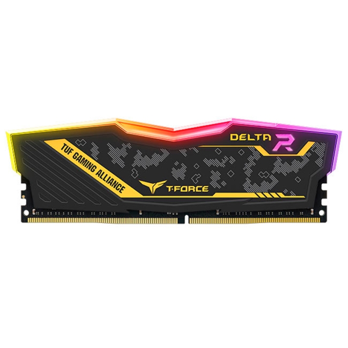 Memoria TG T-Force DELTA TUF Gaming RGB, 16GB, DDR4-3200 MHz, CL16-20-20-40 1.35V / TEAMGROUP