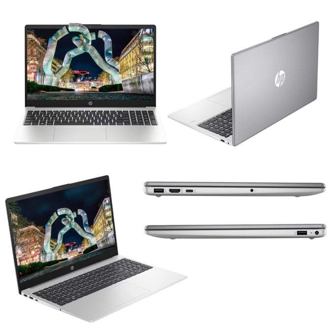 Laptop HP 250 G10, Core i7-1355U 1.70/5.00GHz, Memoria RAM 16GB DDR4-3200MHz., pantalla 15.6pulgadas LCD LED HD SVA / HP