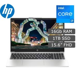 Laptop HP 250 G10, Core i7-1355U 1.70/5.00GHz, Memoria RAM 16GB DDR4-3200MHz., pantalla 15.6 LCD LED HD SVA