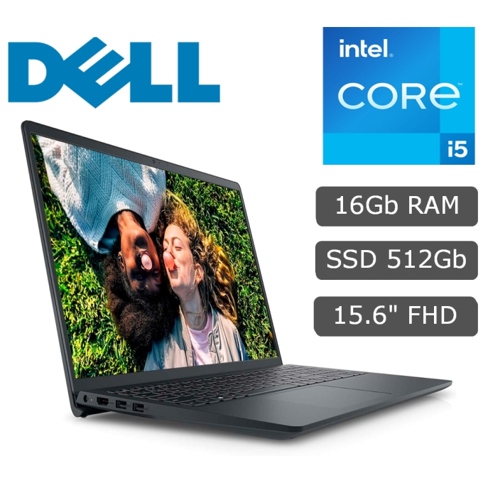 Laptop Dell Inspiron 3520, Intel Core i5-1235U, 16GB DDR4, SSD 512GB, 15.6' FHD / DELL
