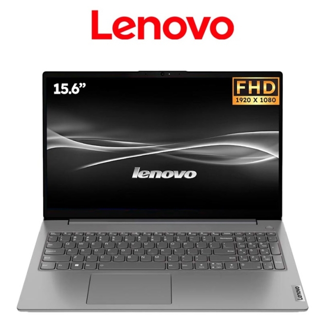Laptop Lenovo V15 G4, AMD Athlon Silver 7120U 2.4/3.5GHz, Memoria RAM 8Gb LPDDR5, Disco Solido 256Gb SSD M.2, Pantalla 15.6pulgadas FHD / Lenovo