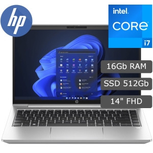 Laptop HP ProBook 440 G10, Core i7-1355U 5.0GHz, Memoria RAM 16Gb DDR4, Disco Solido 512Gb SSD NVMe, Pantalla 14 FHD LED